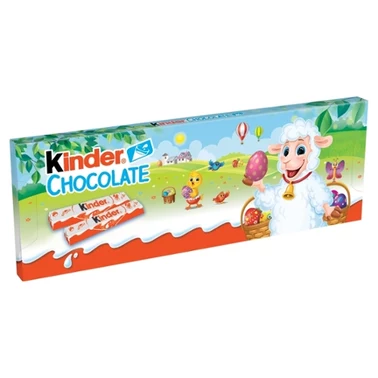 Kinder Chocolate Batonik z mlecznej czekolady z nadzieniem mlecznym 150 g (12 sztuk) - 0