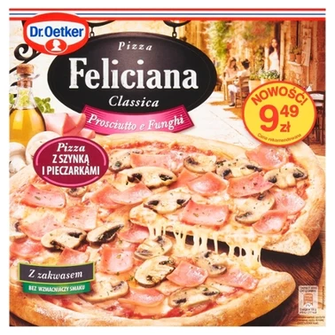 Dr. Oetker Feliciana Classica Pizza z szynką i pieczarkami 340 g - 0