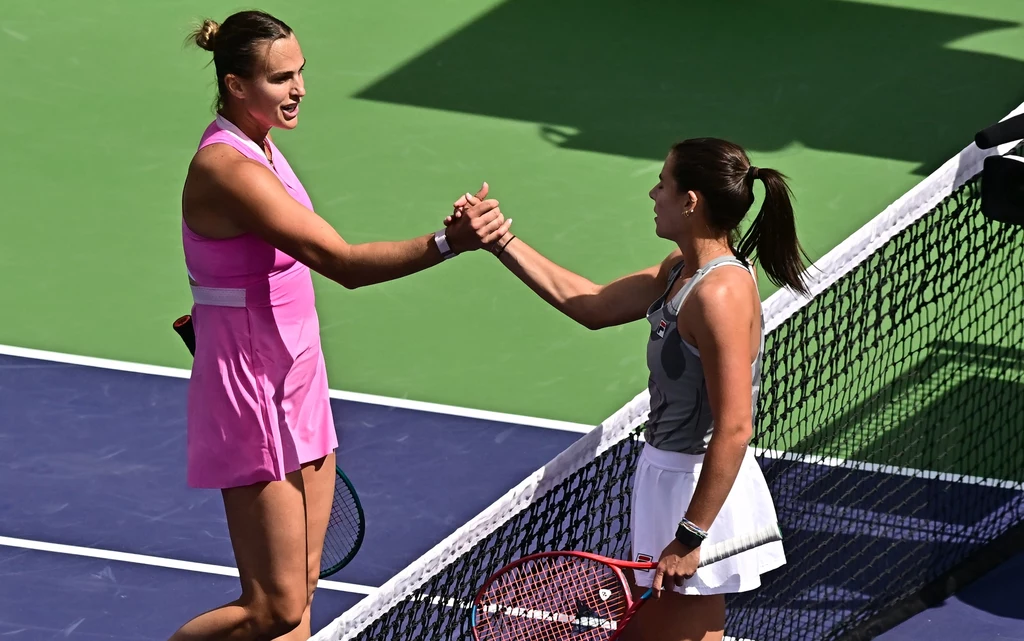 Aryna Sabalenka i Emma Navarro, Indian Wells 2024 Aryna Sabalenka i Emma Navarro, Indian Wells 2024