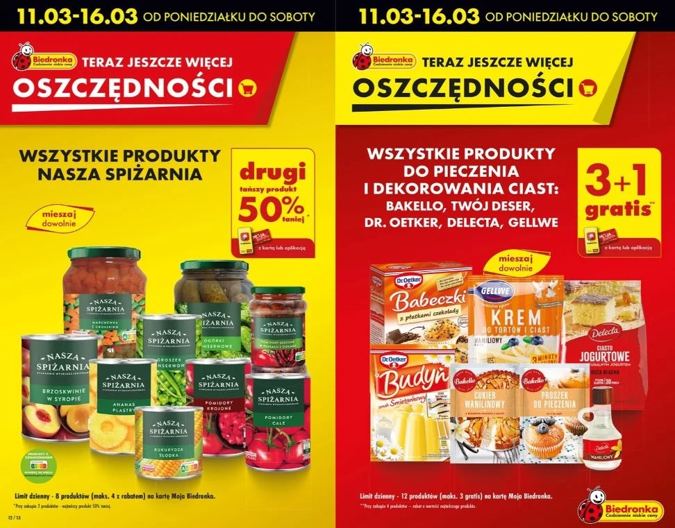 Biedronka oferuje w gratisie produkty do pieczenia ciast!