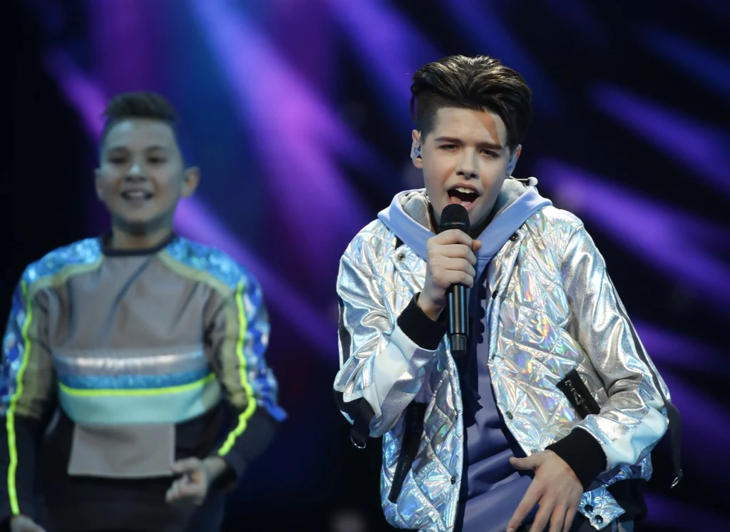 Daniel Yastremski podczas Eurowizji Junior 2018