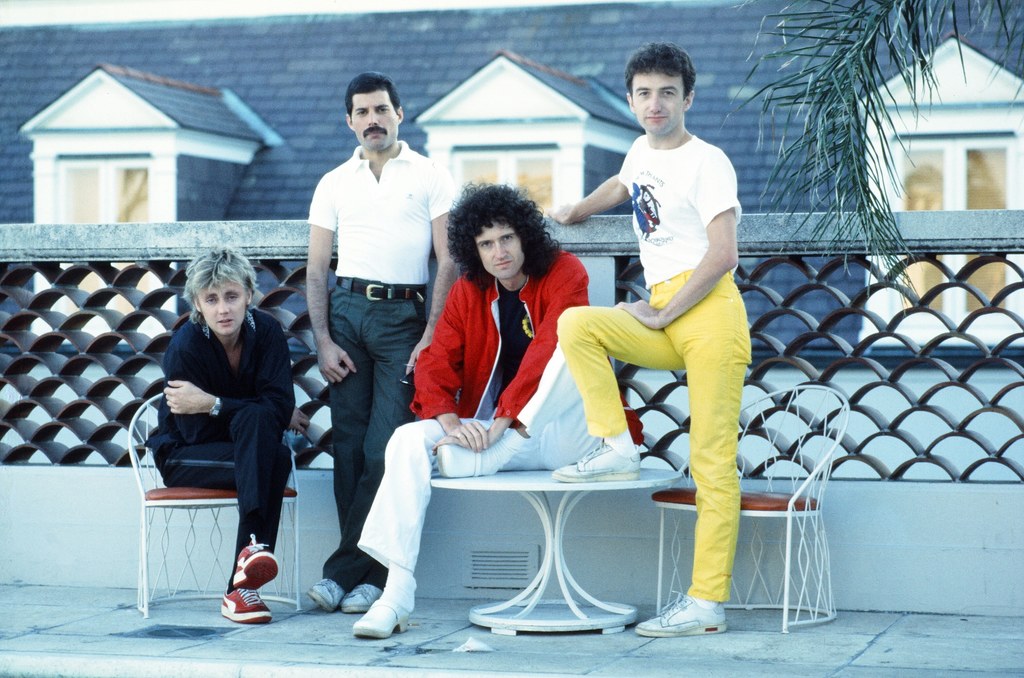 Queen w 1981 r. - od lewej: Roger Taylor, Freddie Mercury, Brian May i John Deacon