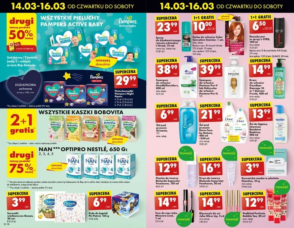 Biedronka oferuje promocje na markowe kosmetyki!