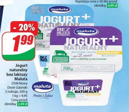 Jogurt bez laktozy Maluta