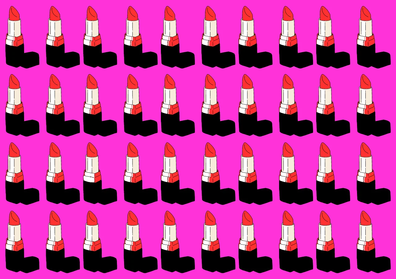 Test na spostrzegawczość. Szminka Test na spostrzegawczość. Szminka