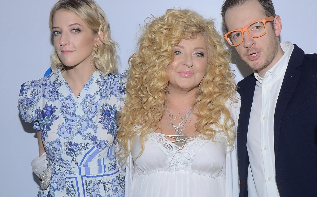 Magda Gessler z synem i córką