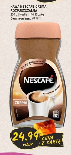 Nescafé Crema Kawa rozpuszczalna 200 g niska cena