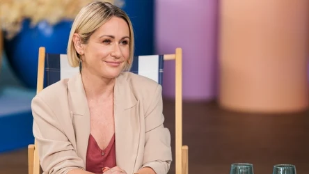 Małgorzata Ohme założyła klasyczną stylizację w nowoczesnej wersji. 