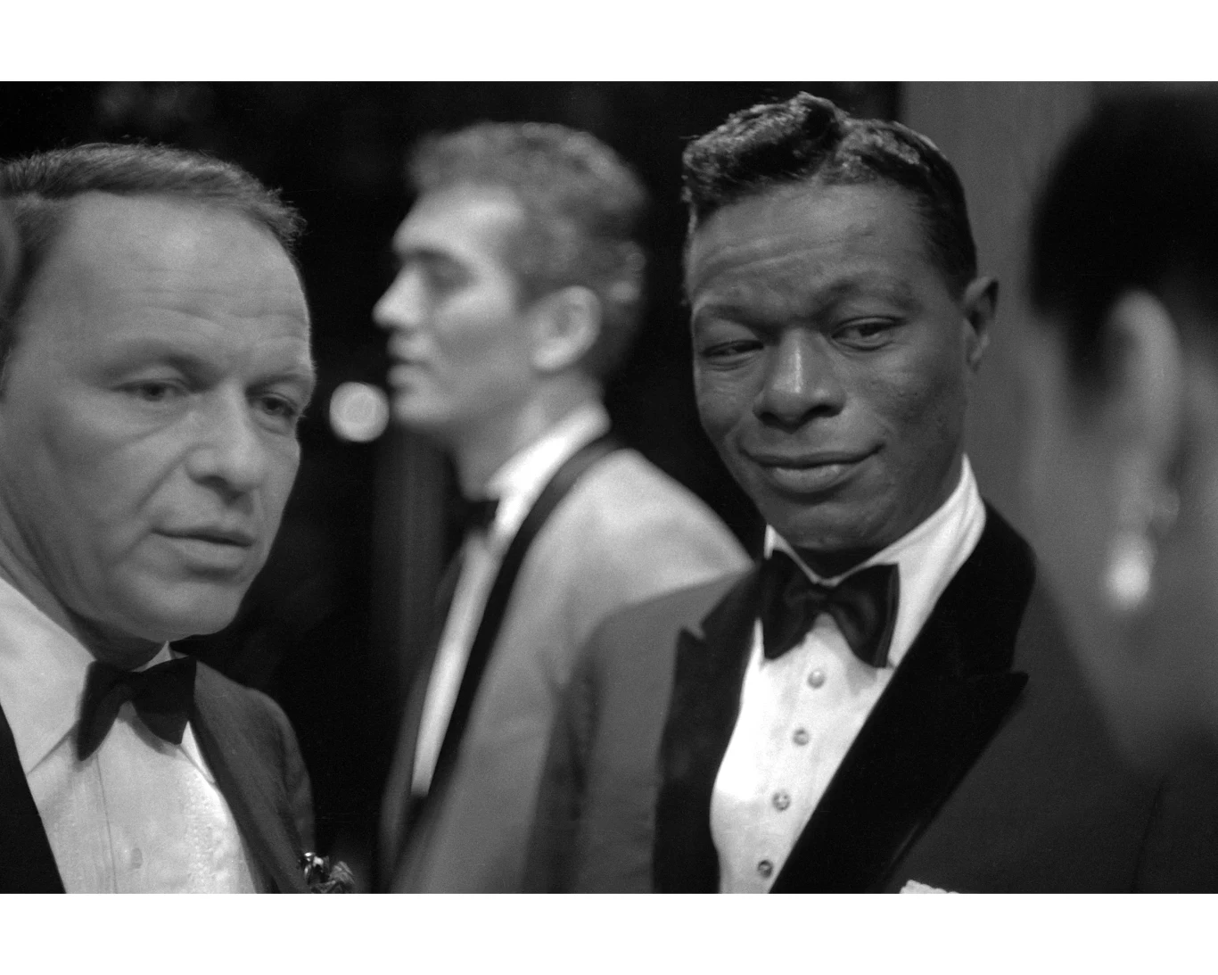 Frank Sinatra i Nat King Cole podczas rozdania nagród Emmy w 1964 roku