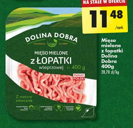 Dolina Dobra Mięso mielone z karkówki wieprzowej 400 g
