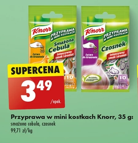 Knorr Przyprawa w mini kostkach Czosnek 35 g (10 mini kostek)