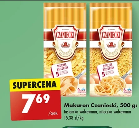 Czaniecki Makaron 5 jajeczny gniazdko 2 500 g