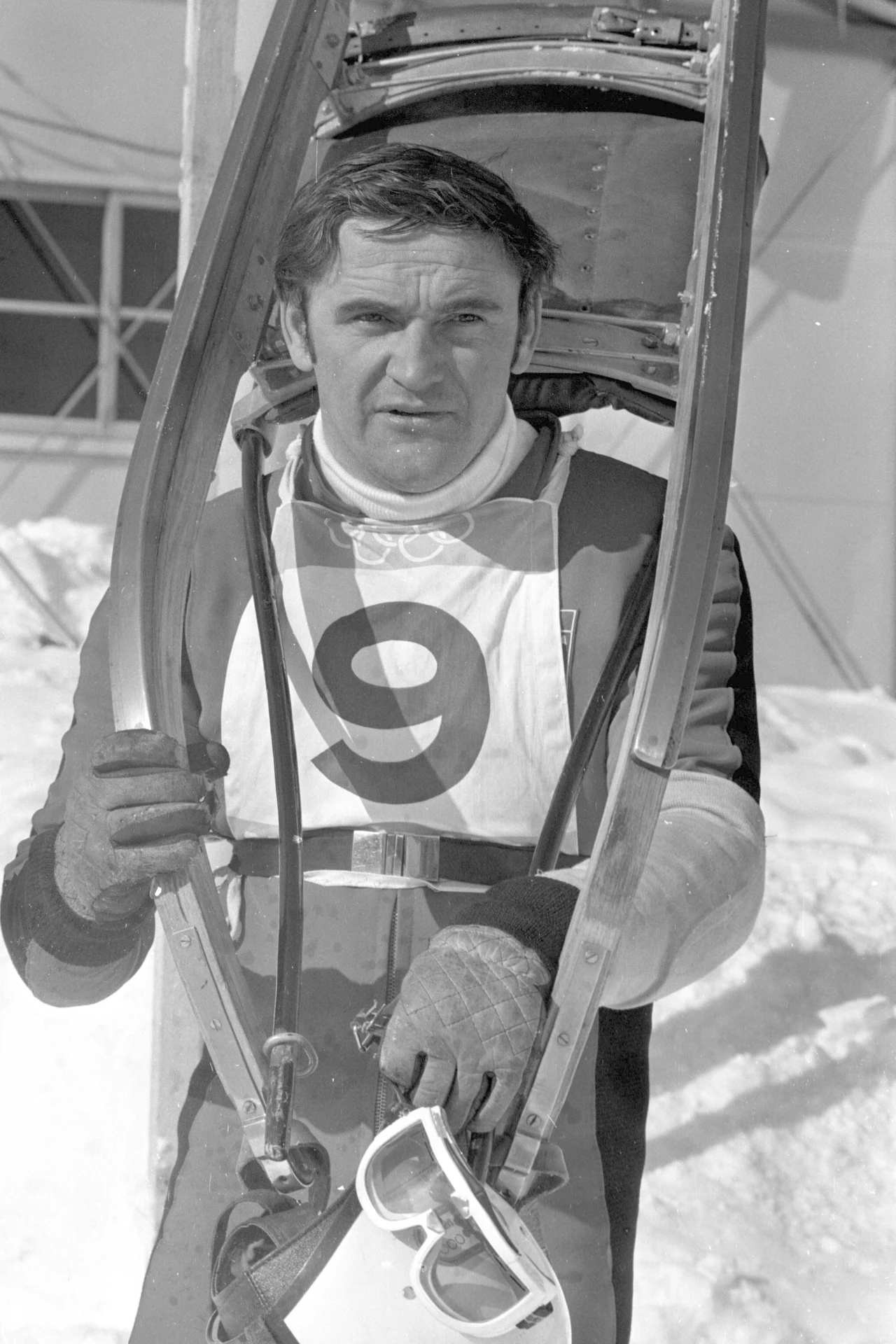 Ryszard Gawior podczas igrzysk olimpijskich w Sapporo w 1972 roku 