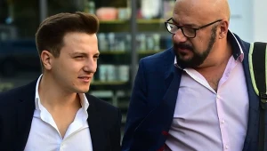 Piotr Gąsowski z synem