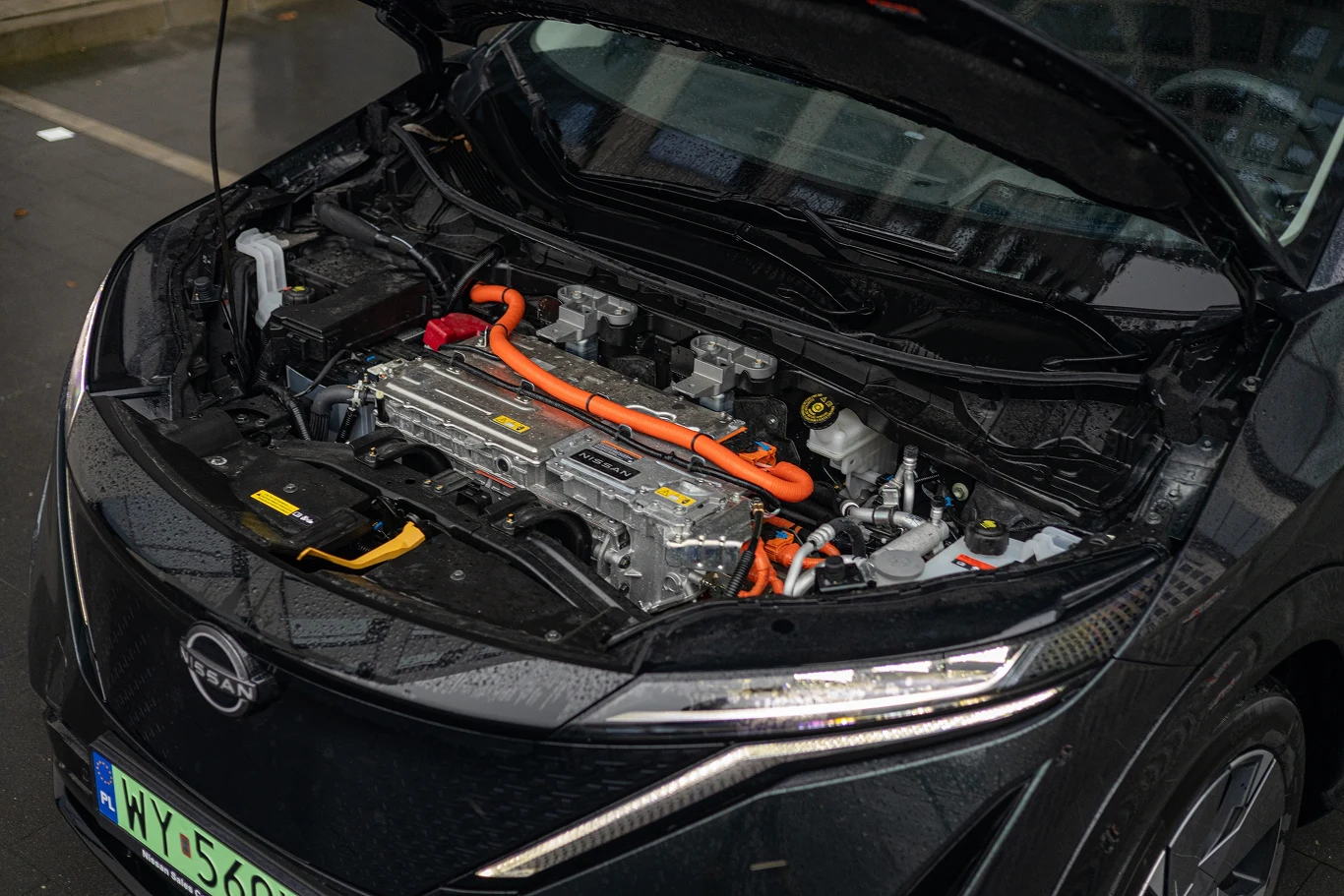 Nissan Ariya zawsze ma silnik z przodu, więc nie ma co liczyć na dodatkowy bagażnik
