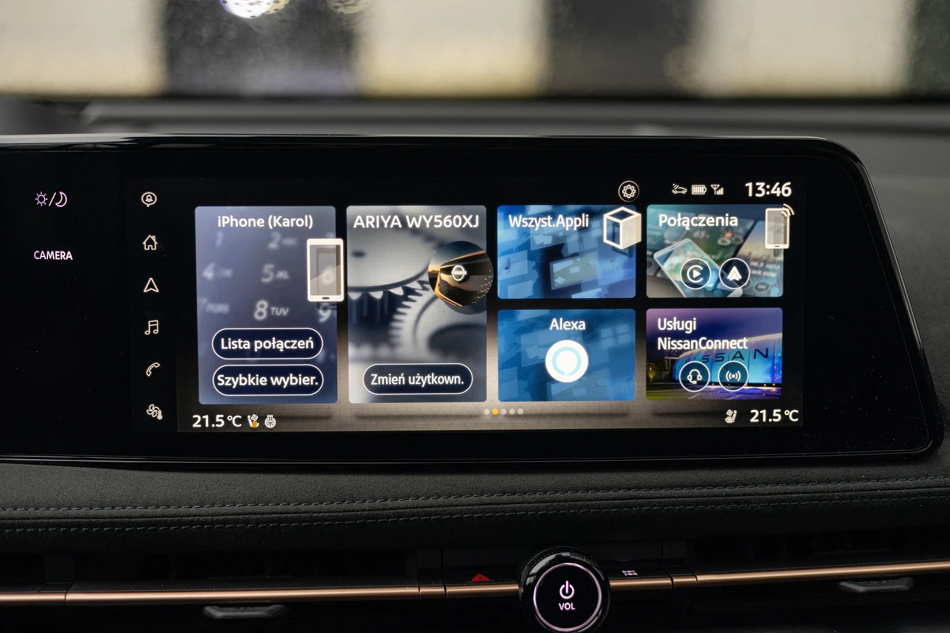 System multimedialny w Nissanie Ariya sprawia niezłe wrażenie, ale są na rynku lepsze rozwiązania