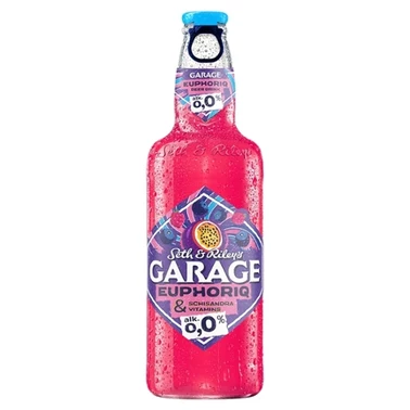 Seth & Riley's Garage Euphoriq Bezalkoholowy napój piwny o smaku jagód i marakui 400 ml - 0