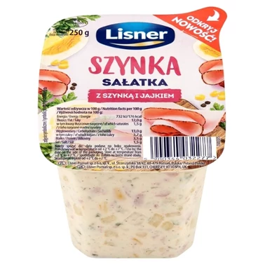 Lisner Sałatka z szynką i jajkiem 250 g - 0