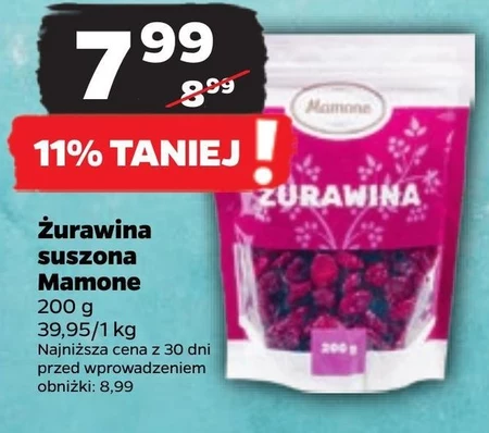 Żurawina suszona