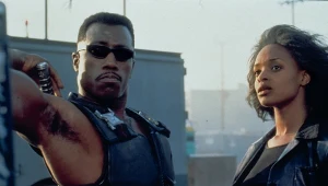 Wesley Snipes i N'Bushe Wright w filmie "Blade - Wieczny łowca"