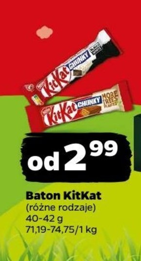KitKat Chunky Paluszek waflowy z nadzieniem o smaku ciasteczkowym w mlecznej czekoladzie 42 g niska cena