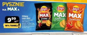 Lay's Max Chipsy ziemniaczane karbowane o smaku zielonej cebulki 190 g niska cena