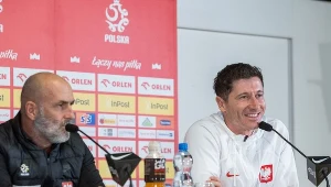 Michał Probierz i Robert Lewandowski