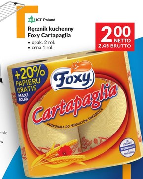 Foxy Cartapaglia Ręcznik kuchenny 2 rolki niska cena