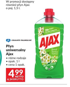 Ajax Floral Fiesta Konwalie płyn uniwersalny 1l niska cena