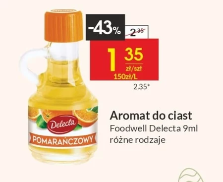 Delecta Aromat do ciast pomarańczowy 9 ml