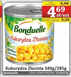 Bonduelle Kukurydza złocista 340 g niska cena