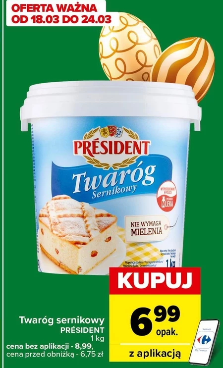 Président Twaróg sernikowy 1 kg