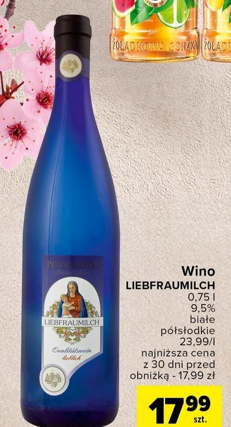 Wino półsłodkie Liebfraumilch