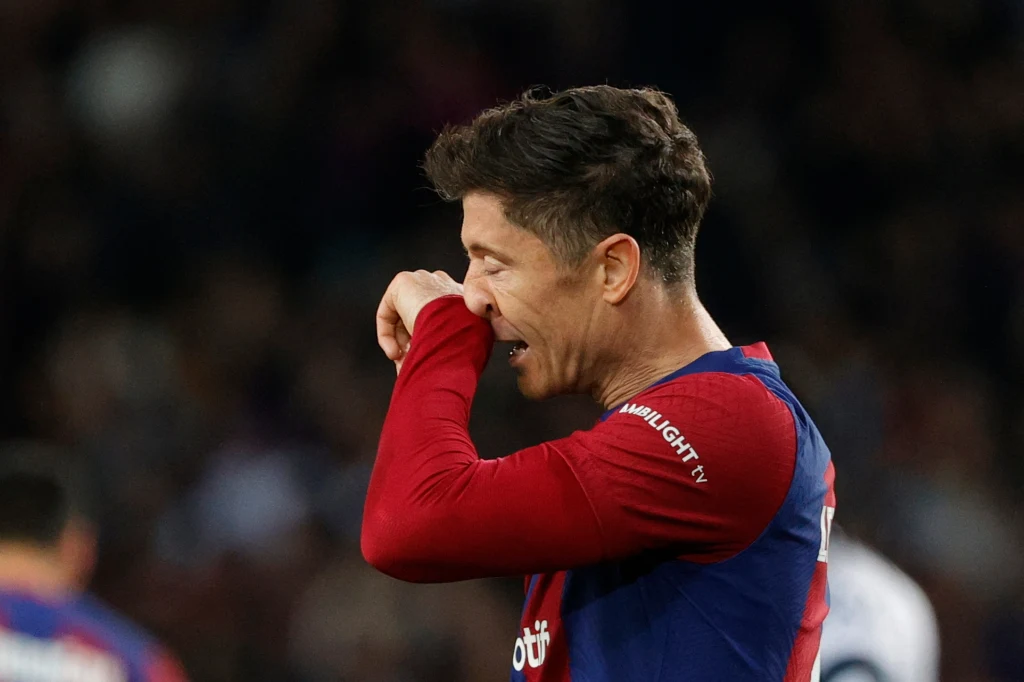 Robert Lewandowski brylował na boisku w meczu Barcelony z Atletico Robert Lewandowski brylował na boisku w meczu Barcelony z Atletico