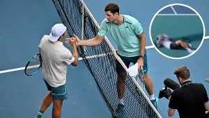 Chwile grozy w Miami. Niedawny rywal Hurkacza zasłabł, potrzebna była pomoc