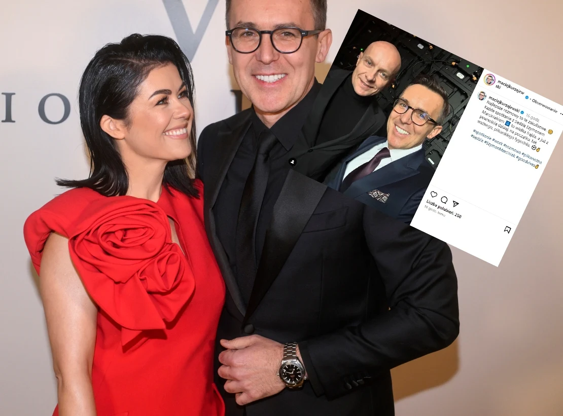 Cichopek i Kurzajewski z Marciniakiem /https://www.instagram.com/maciejkurzajewski/ Cichopek i Kurzajewski z Marciniakiem /https://www.instagram.com/maciejkurzajewski/