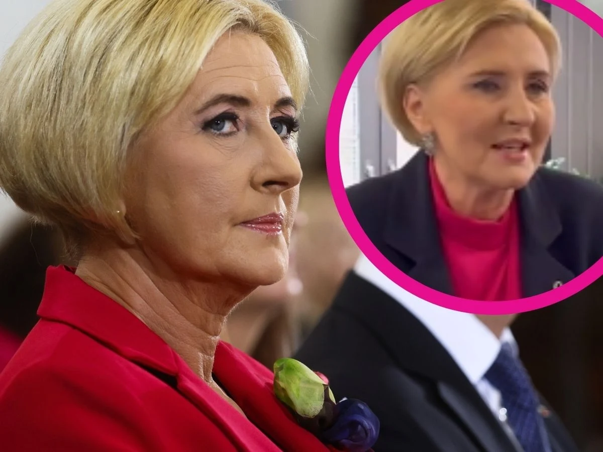 Agata Duda nie zachwyciła stylizacją Agata Duda nie zachwyciła stylizacją