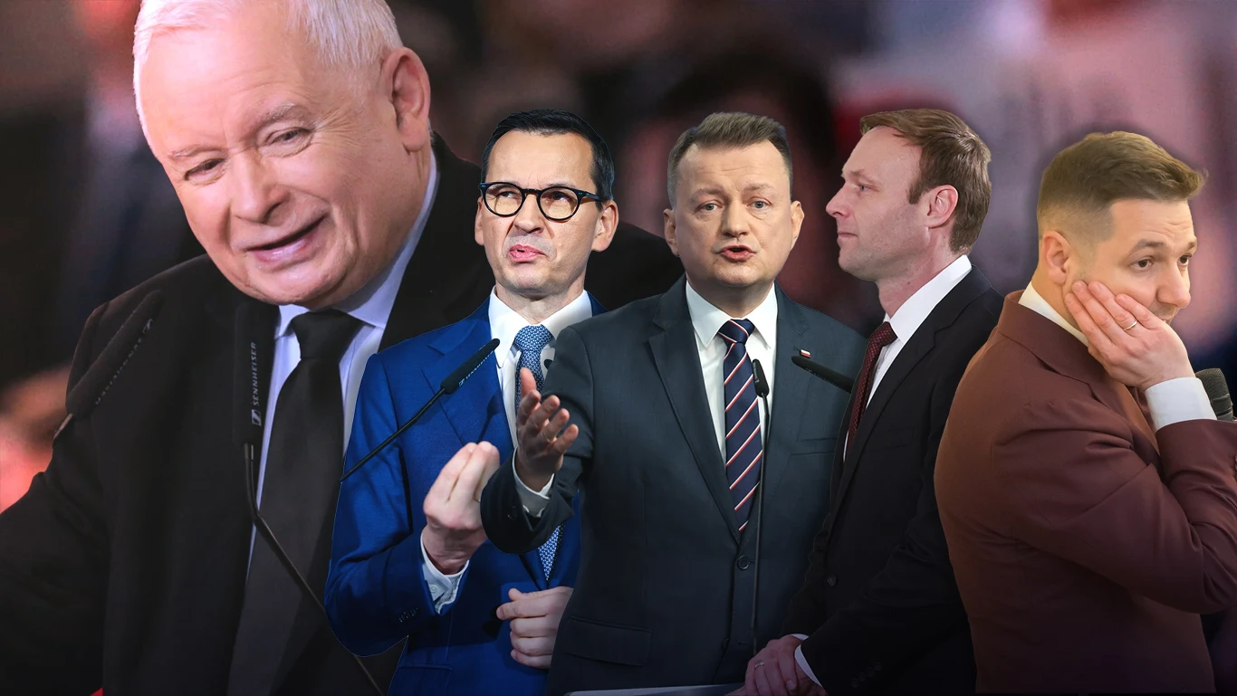 Na prawicy trwa spór między otoczeniem Mateusza Morawieckiego (fot. Andrzej Iwanczuk/REPORTER) a Patrykiem Jakim (fot.Wojciech Stróżyk/REPORTER). W tym samym czasie pokłócili się publicznie Mariusz Błaszczak (fot. Jacek Dominski/REPORTER) z Marcinem Mastalerkiem (fot. Jacek Szydłowski/FORUM) Na prawicy trwa spór między otoczeniem Mateusza Morawieckiego (fot. Andrzej Iwanczuk/REPORTER) a Patrykiem Jakim (fot.Wojciech Stróżyk/REPORTER). W tym samym czasie pokłócili się publicznie Mariusz Błaszczak (fot. Jacek Dominski/REPORTER) z Marcinem Mastalerkiem (fot. Jacek Szydłowski/FORUM)