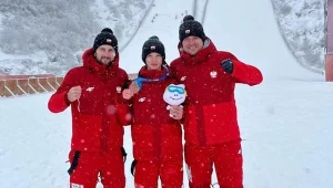 Od lewej: Grzegorz Miętus, Łukasz Łukaszczyk i Daniel Kwiatkowski