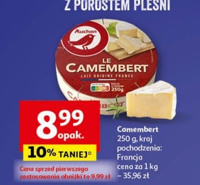 Camembert Auchan niska cena