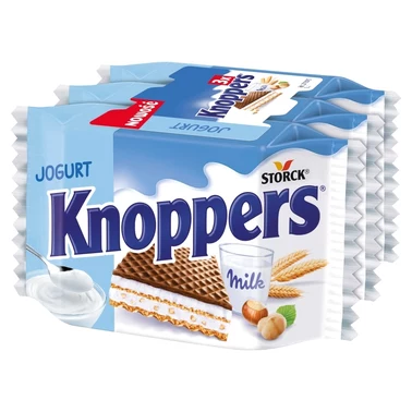 Knoppers Jogurt Wafelek mleczno-jogurtowy 75 g (3 x 25 g) - 0