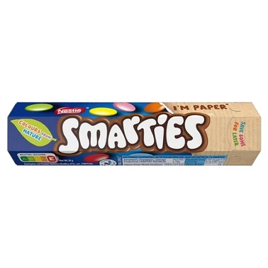 Smarties Mleczna czekolada w chrupiących cukrowych skorupkach 38 g - 0