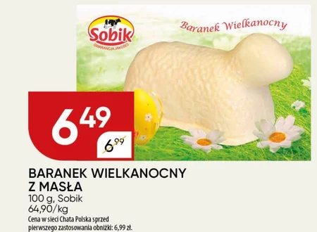 Sobik Masło extra baranek wielkanocny 100 g