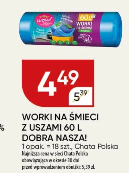 Worki na śmieci Chata polska