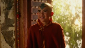 Aang (Gordon Cormier) w sezonie pierwszym "Awatara: Ostatniego władcy wiatru"