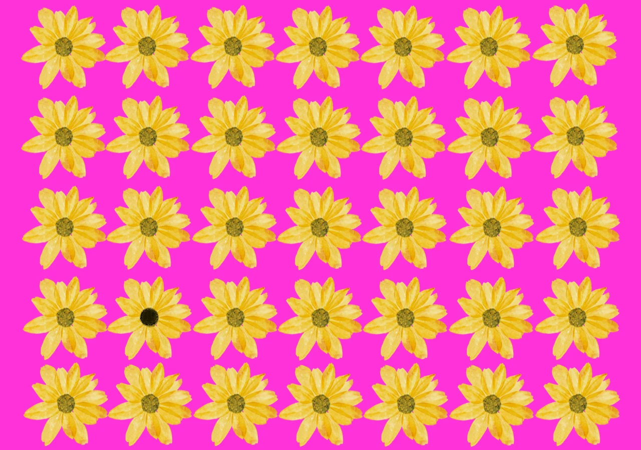 Test na spostrzegawczość. Kwiat