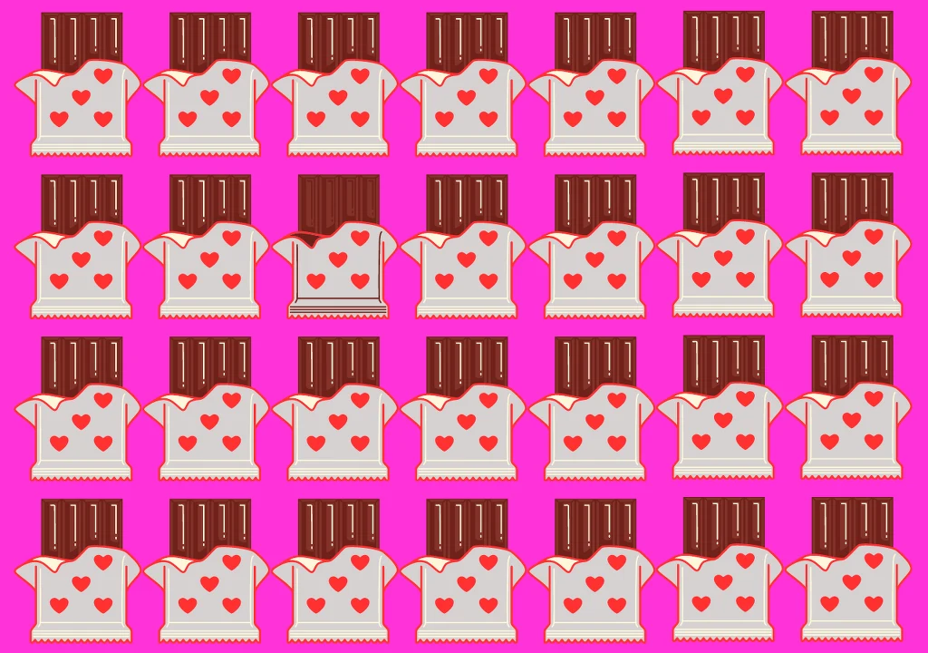 Test na spostrzegawczość. Czekolada Test na spostrzegawczość. Czekolada