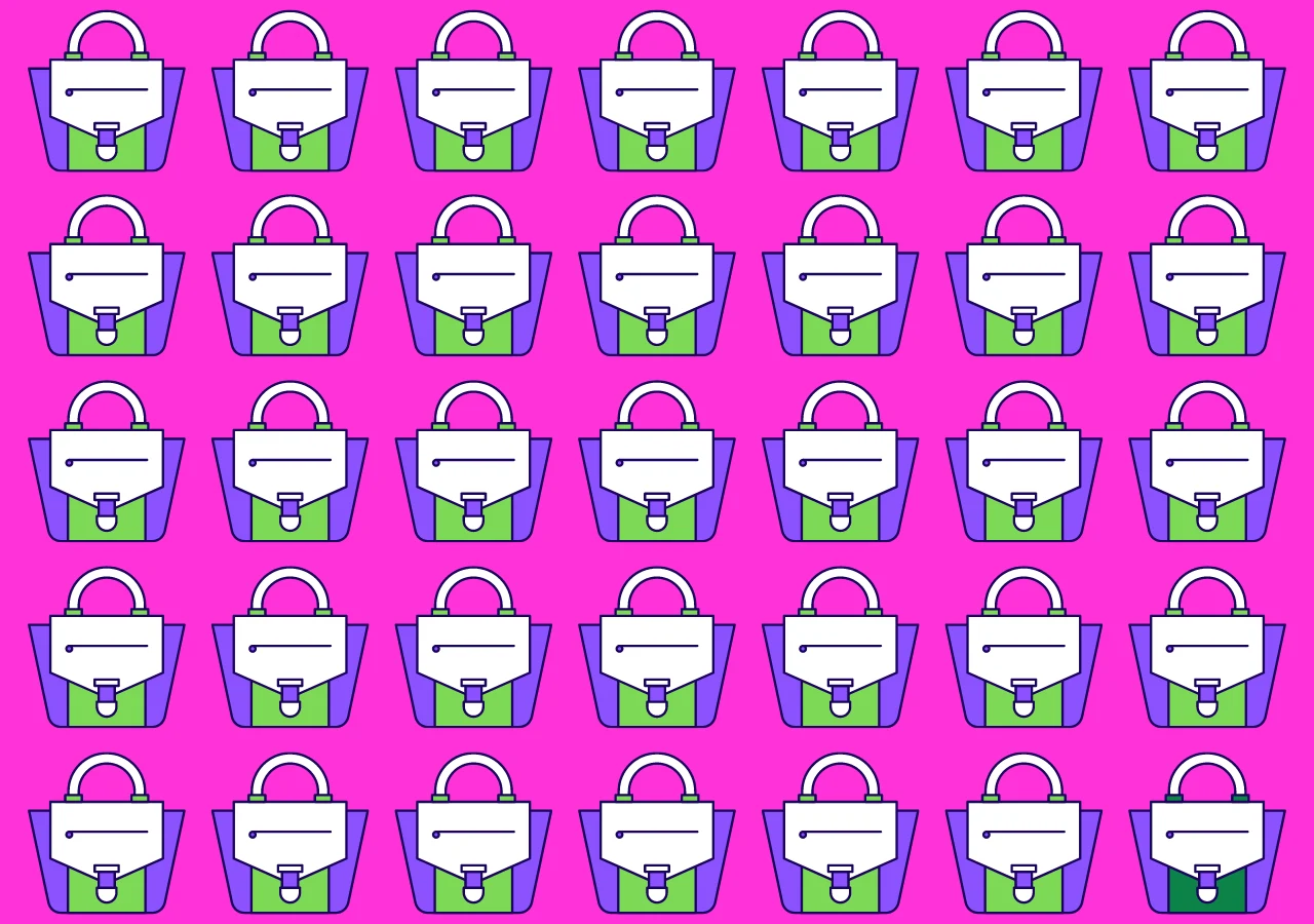 Test na spostrzegawczość. Torebka Test na spostrzegawczość. Torebka