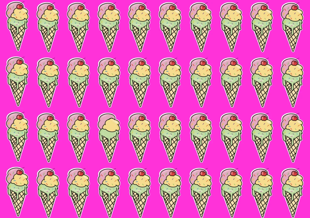 Test na spostrzegawczość. Lody Test na spostrzegawczość. Lody