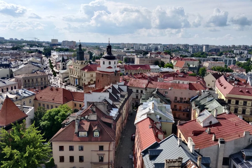 Widok z Wieży Trynitarskiej